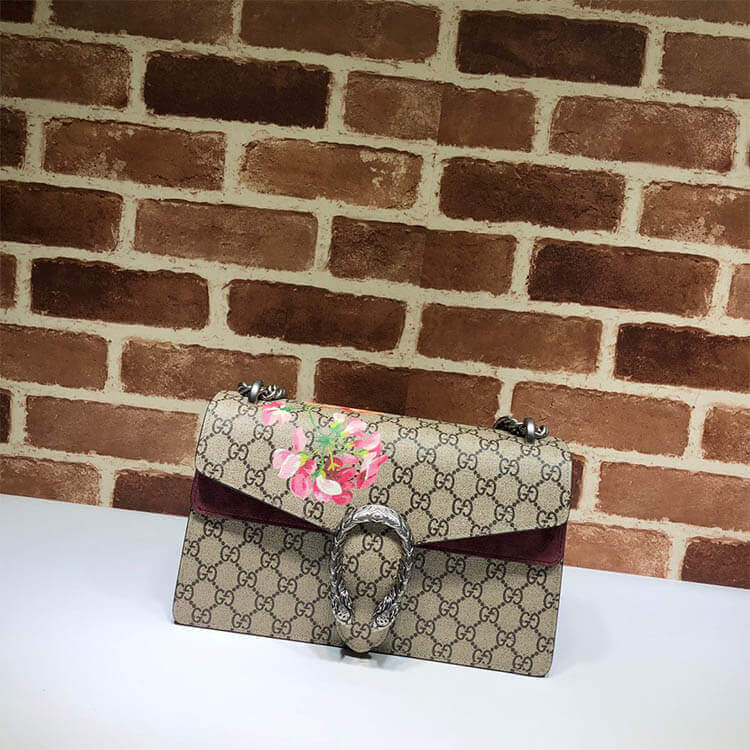 Replica Gucci 2016 Re-Edition Dionysus GG Blooms Bag 400249 KU23N 8693 (2)