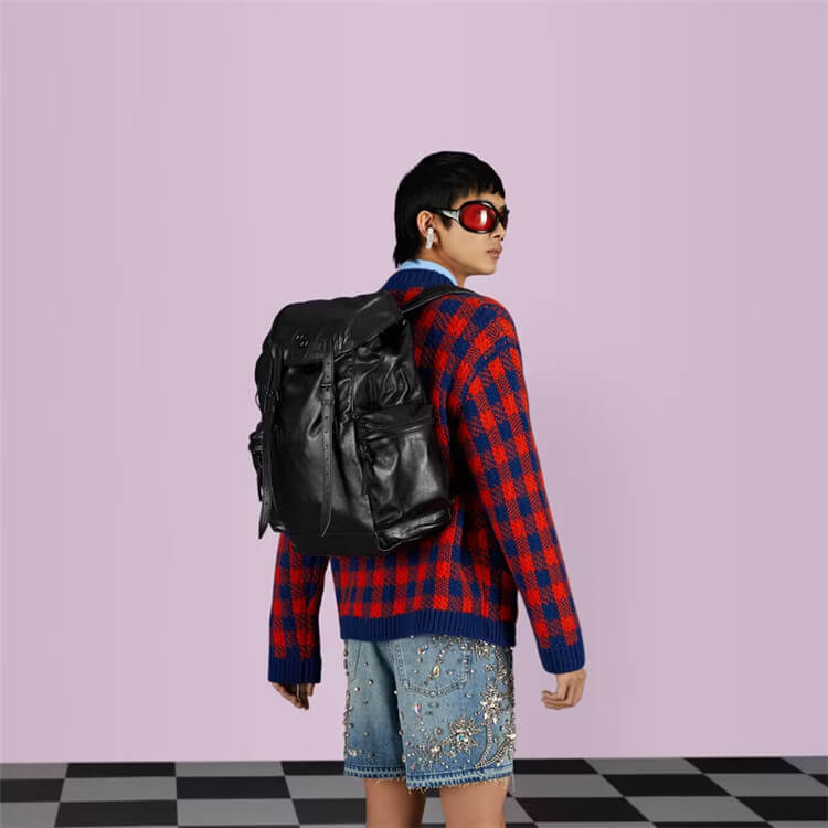 Replica Gucci Backpack With Tonal Double G 725657 AABDD 1000 (7)