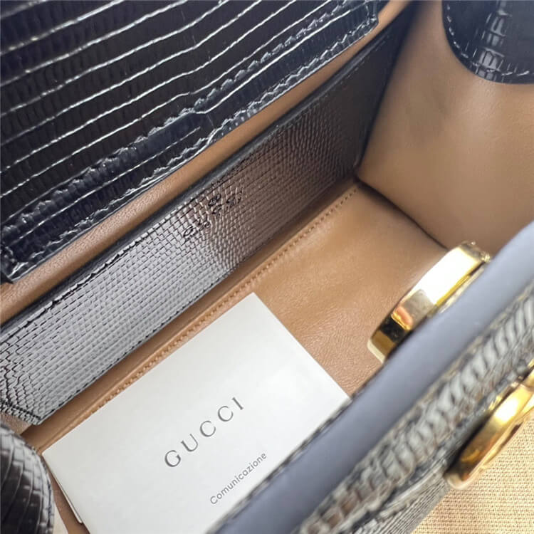 Replica Gucci Diana Lizard Mini Bag 675800 LUZ0G 1000 (6)