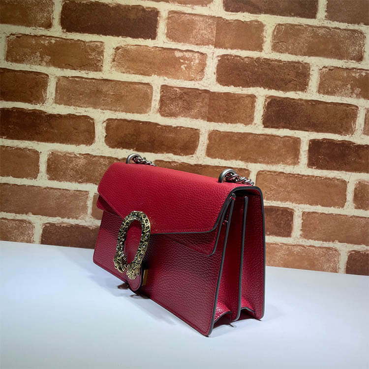 Replica Gucci Dionysus Leather Shoulder Bag 400249 CAOGX 8990 (3)