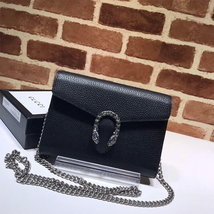 Replica Gucci Dionysus Mini Leather Chain Bag 401231 CAOGN 8176 (2)