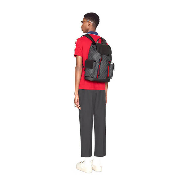 Replica Gucci GG Black Backpack 495563 K9R8X 1071 (7)
