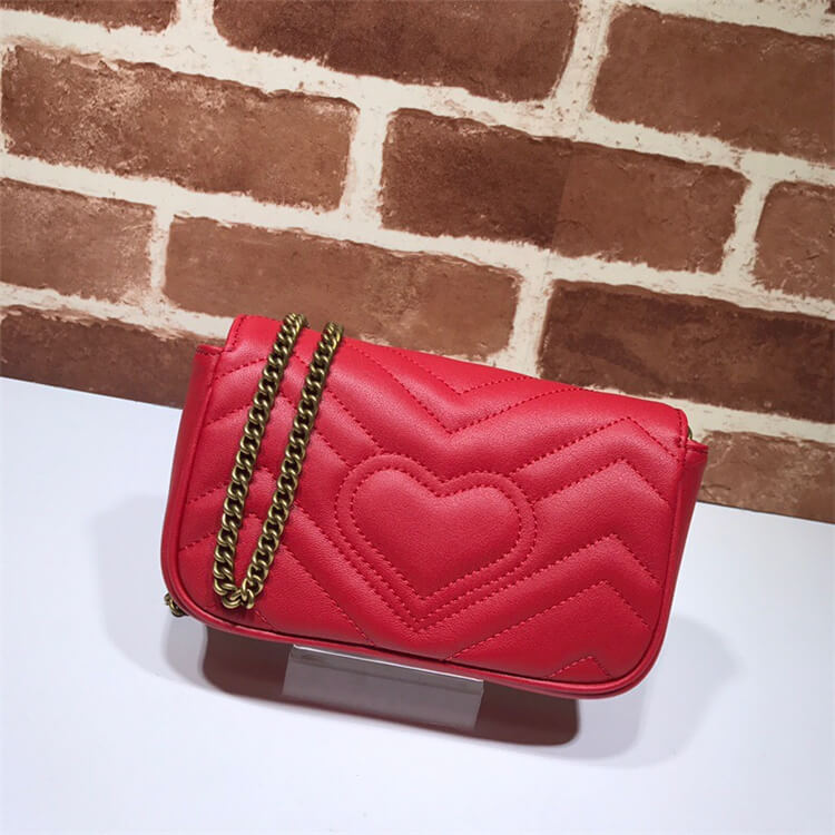 Replica Gucci GG Marmont Matelasse Leather Super Mini Bag 476433 DSVRT 6433 (4)