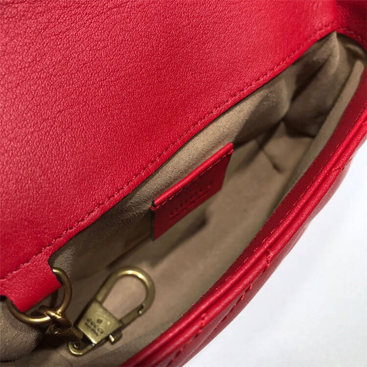 Replica Gucci GG Marmont Matelasse Leather Super Mini Bag 476433 DSVRT 6433 (5)
