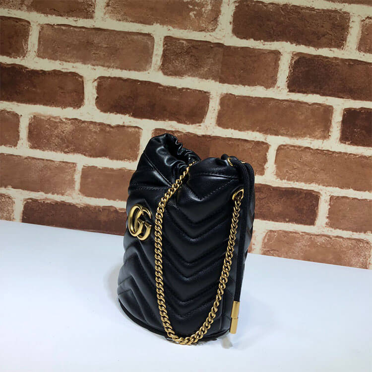 Replica Gucci GG Marmont Mini Bucket Bag 575163 DTDRT 1000 (3)