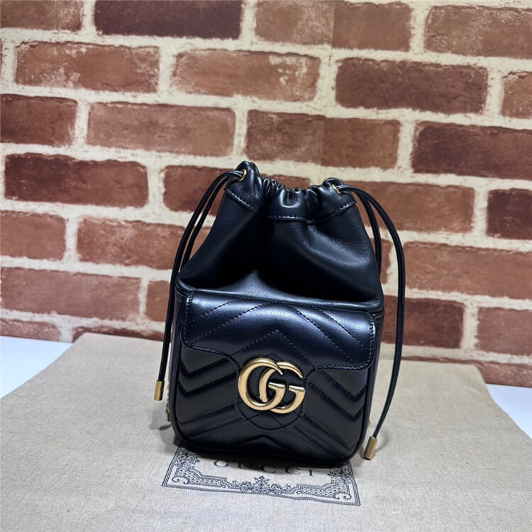 Replica Gucci GG Marmont Mini Bucket Bag 746433 AAB7C 1000 (2)