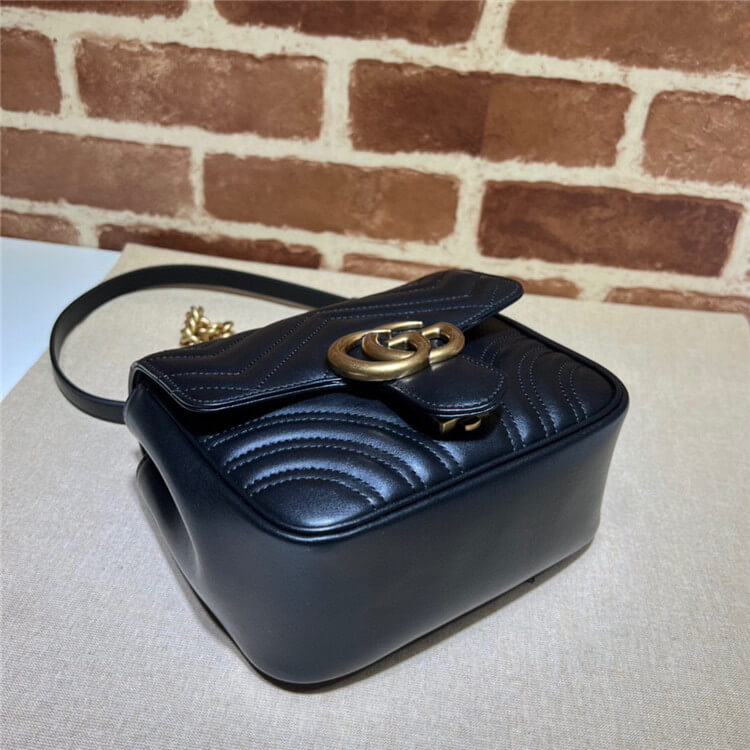 Replica Gucci GG Marmont Mini Shoulder Bag 739682 AABZC 1000 (5)