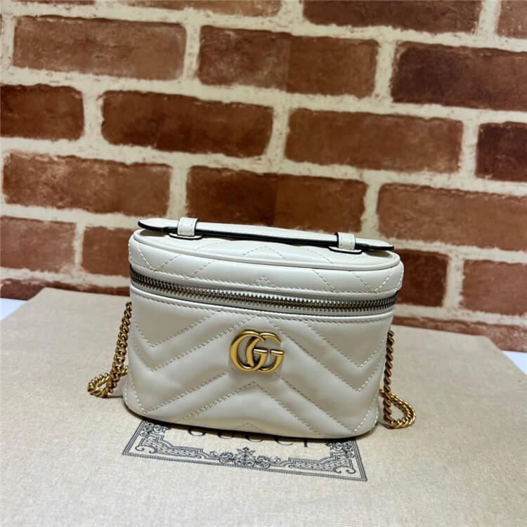 Replica Gucci GG Marmont Mini Top Handle Bag 699515 DTDHT 9022 (2)