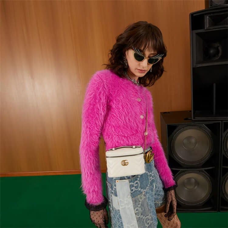 Replica Gucci GG Marmont Mini Top Handle Bag 699515 DTDHT 9022 (7)
