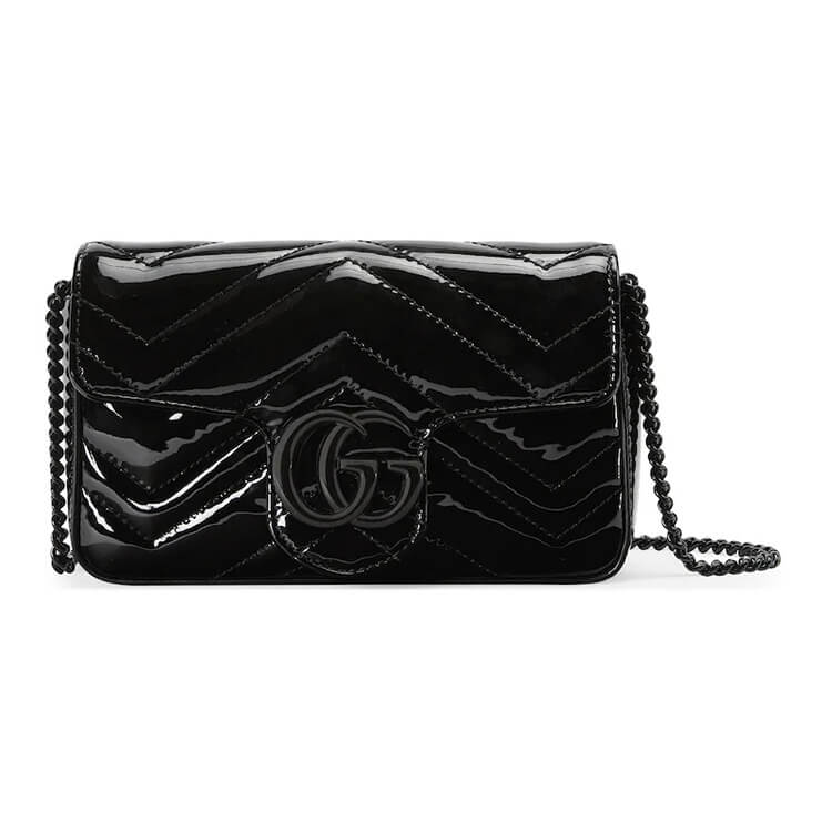 Replica Gucci GG Marmont Patent Super Mini Bag 476433 AACDE 1000 (1)