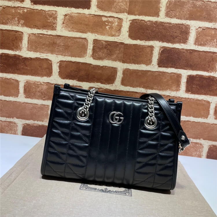 Replica Gucci GG Marmont Small Tote Bag 681483 UM8BN 1000 (2)
