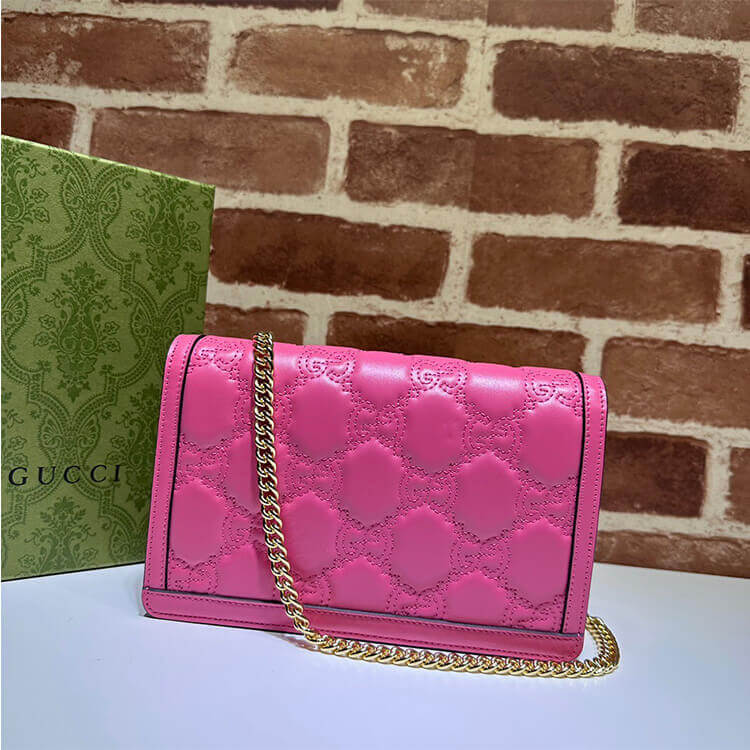 Replica Gucci GG Matelasse Chain Wallet 723787 UM8IG 6627 (3)