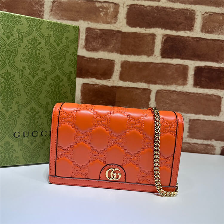 Replica Gucci GG Matelasse Chain Wallet 723787 UM8IG 7519 (2)