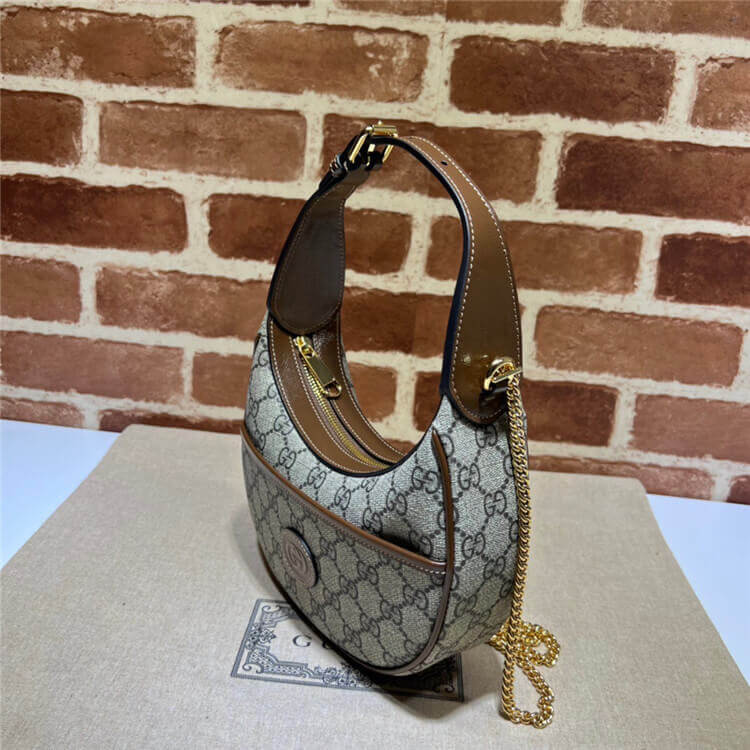 Replica Gucci Half-moon-shaped Mini Bag With Interlocking G 726843 92TCG 8563 (3)