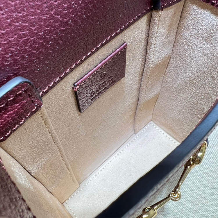 Replica Gucci Horsebit 1955 Mini Bag 625615 F6B3G 9865 (5)