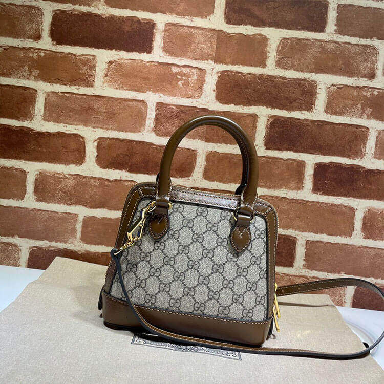 Replica Gucci Horsebit 1955 Mini Top Handle Bag 640716 92TCG 8563 (4)