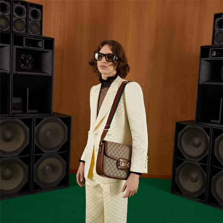 Replica Gucci Horsebit 1955 Shoulder Bag 700457 HUHHG 8565 (8)