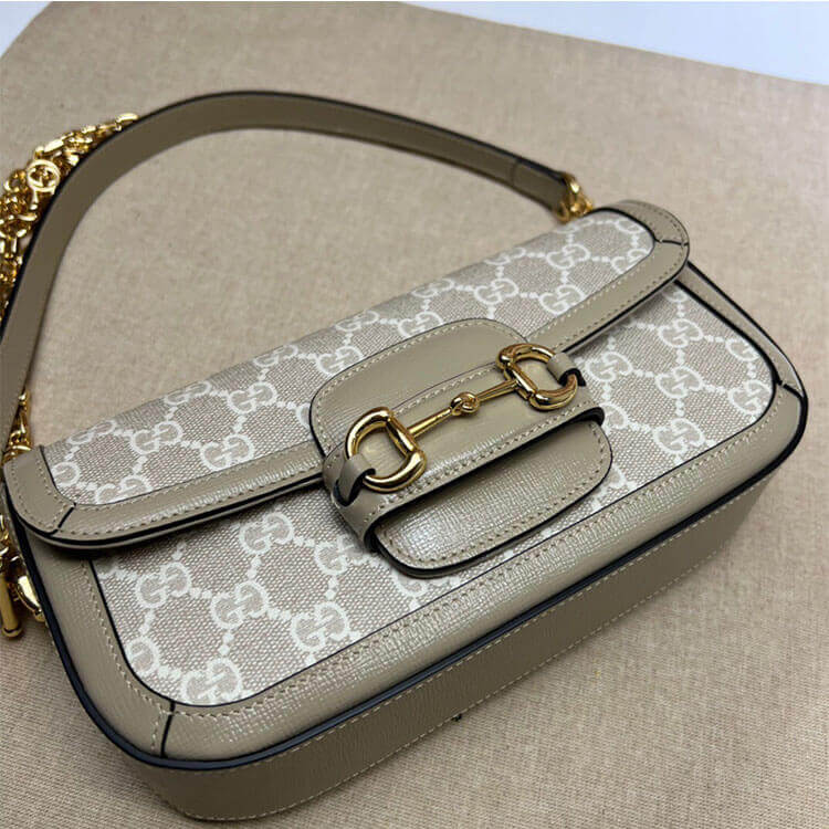 Replica Gucci Horsebit 1955 Small Shoulder Bag 735178 FABLN 9897 (5)