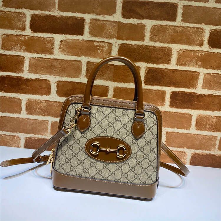 Replica Gucci Horsebit 1955 Small Top Handle Bag 621220 92TCG 8563 (2)