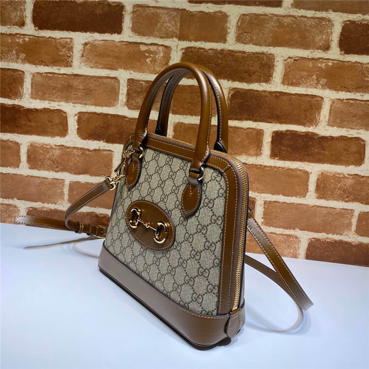 Replica Gucci Horsebit 1955 Small Top Handle Bag 621220 92TCG 8563 (3)