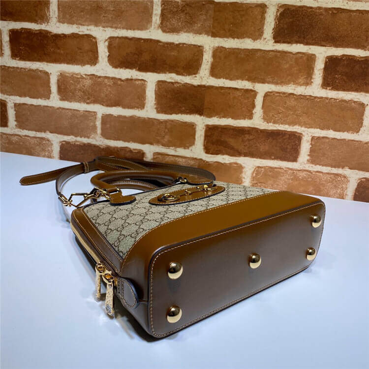 Replica Gucci Horsebit 1955 Small Top Handle Bag 621220 92TCG 8563 (5)