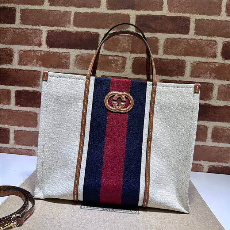 Replica Gucci Medium Interlocking G Tote Bag 727721 FABCL 9553 (2)