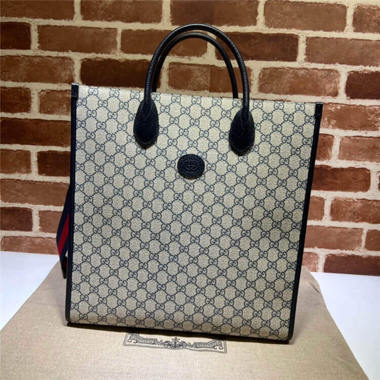 Replica Gucci Medium Tote With Interlocking G 674155 9C2VN 4076 (2)