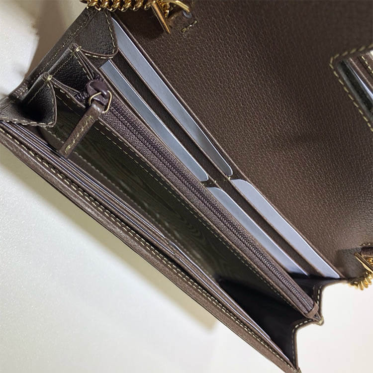 Replica Gucci Ophidia GG Chain Wallet 546592 96IWS 8745 (6)
