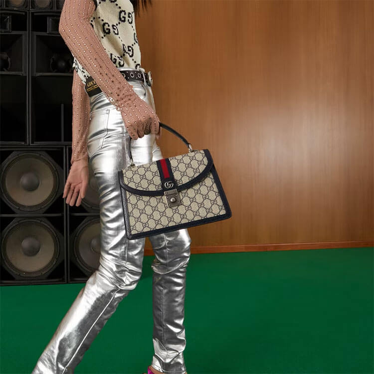 Replica Gucci Ophidia GG Small Top Handle Bag 651055 96IWN 4076 (8)