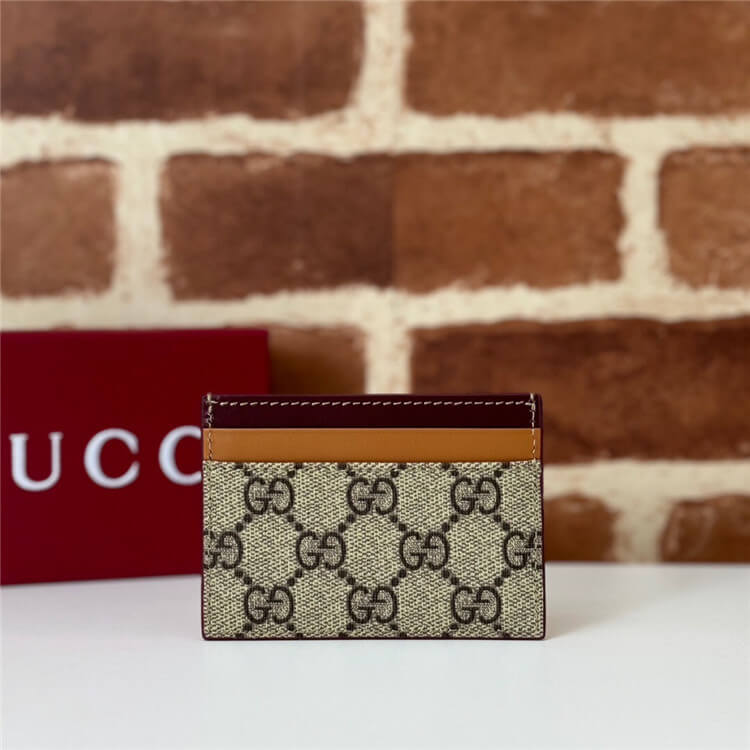 Replica Gucci Bi-Color GG Card Case With Dog Detail 818769 FAEC8 8577 (3)