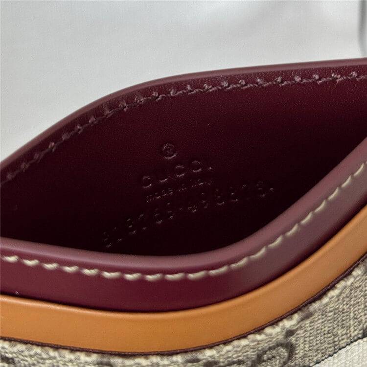 Replica Gucci Bi-Color GG Card Case With Dog Detail 818769 FAEC8 8577 (4)