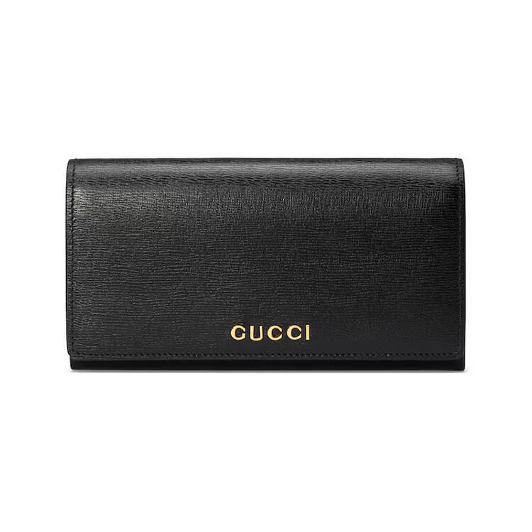 Replica Gucci Continental Wallet With Gucci Script 772638 0OP0N 1000 (1)