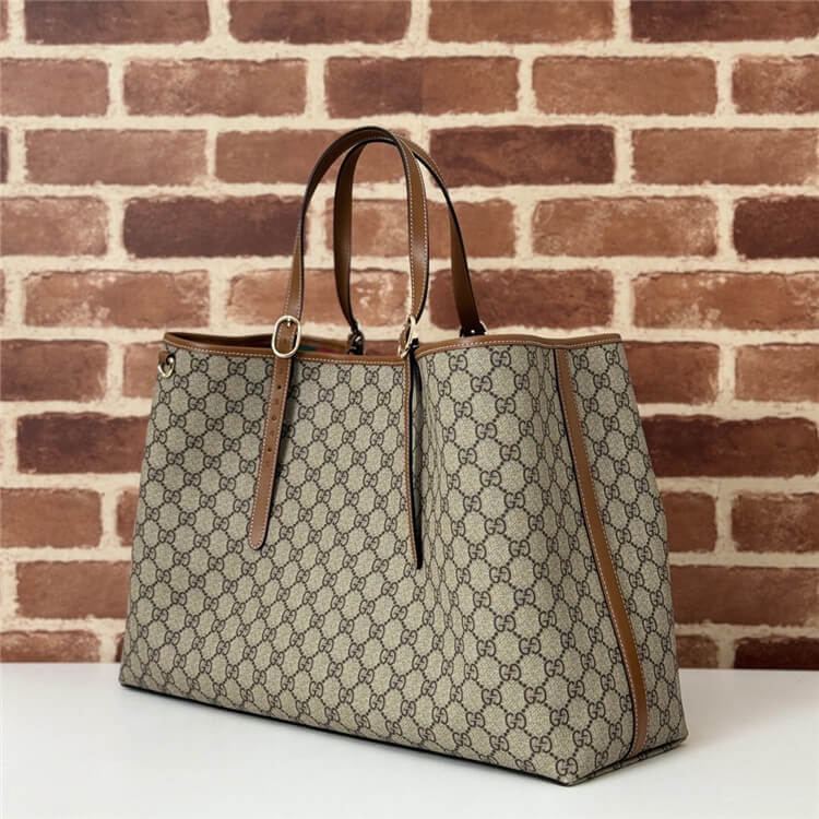 Replica Gucci GG Emblem Large Tote Bag 815212 FAD6L 9758 (3)