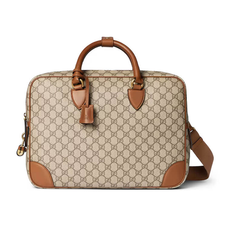 Replica Gucci GG Emblem Medium Briefcase 821149 FAED3 9786 (1)
