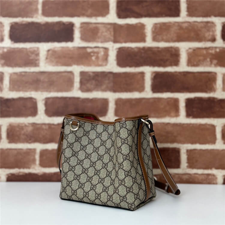 Replica Gucci GG Emblem Mini Bucket Bag 815118 FAD6L 9758 (3)
