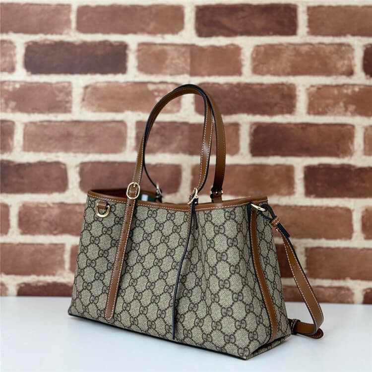 Replica Gucci GG Emblem Small Tote Bag 815214 FAD6L 9758 (3)