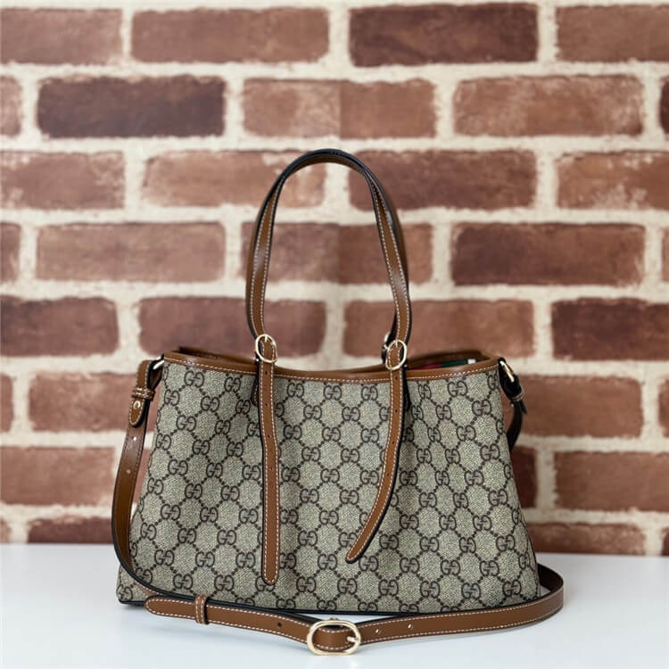 Replica Gucci GG Emblem Small Tote Bag 815214 FAD6L 9758 (4)