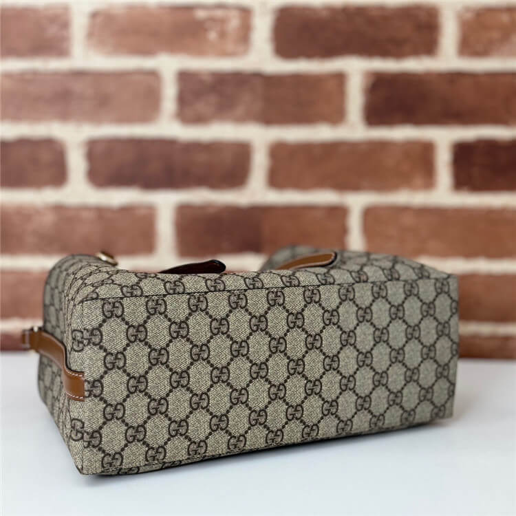 Replica Gucci GG Emblem Small Tote Bag 815214 FAD6L 9758 (5)