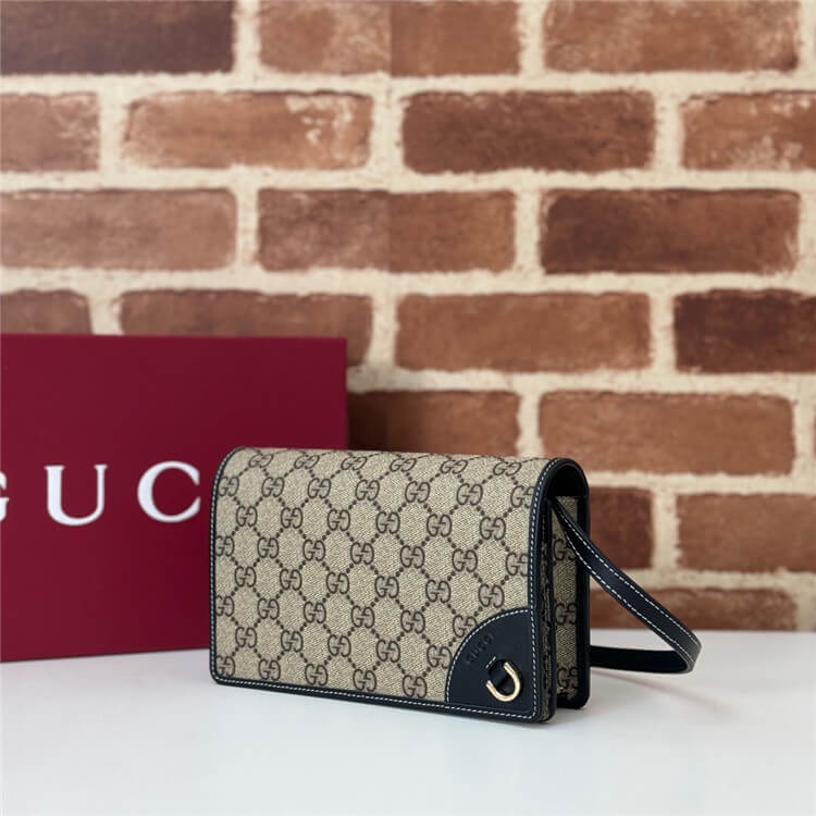 Replica Gucci GG Emblem Super Mini Shoulder Bag 820688 FAD6L 9741 (3)
