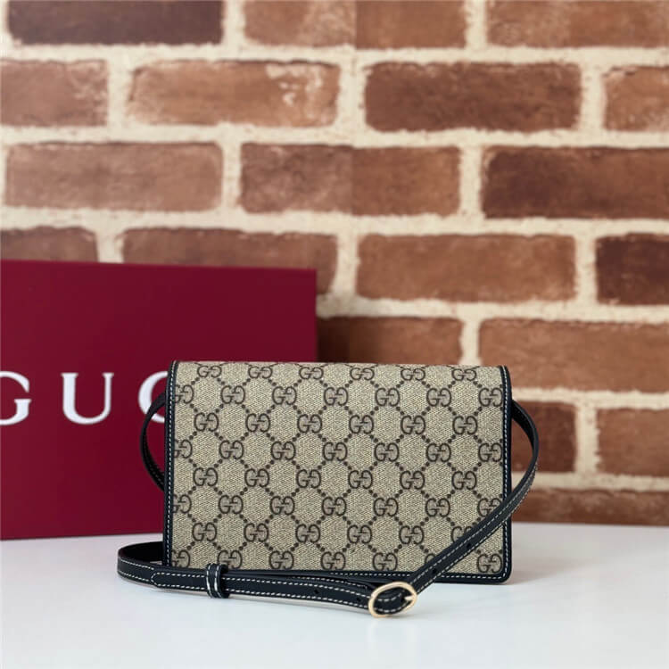Replica Gucci GG Emblem Super Mini Shoulder Bag 820688 FAD6L 9741 (4)