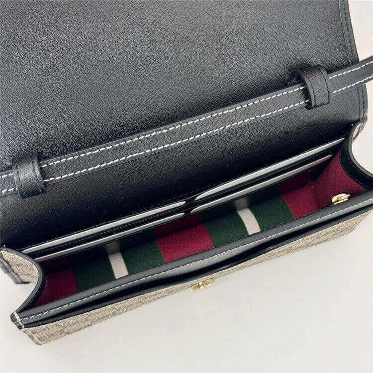 Replica Gucci GG Emblem Super Mini Shoulder Bag 820688 FAD6L 9741 (5)