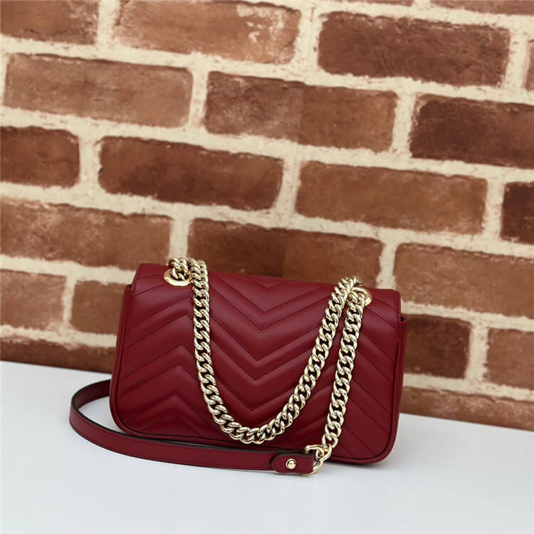 Replica Gucci GG Marmont Mini Shoulder Bag 446744 AADPJ 6207 (4)