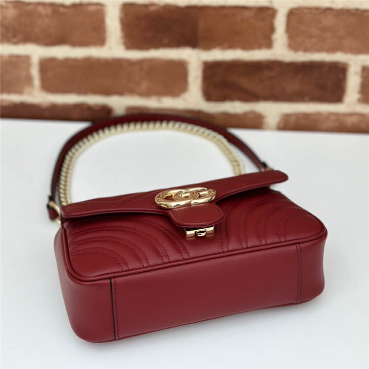 Replica Gucci GG Marmont Mini Shoulder Bag 446744 AADPJ 6207 (5)
