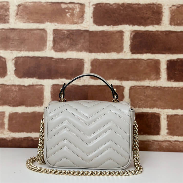 Replica Gucci GG Marmont Mini Top Handle Bag 811238 AAECK 1712 (4)