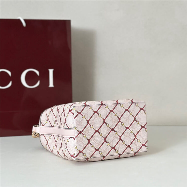 Replica Gucci GG Emblem Small Bucket Bag 815118 FAFF1 8649 (5)
