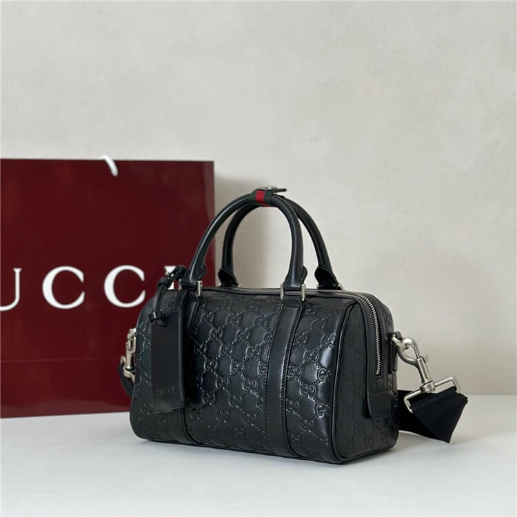 Replica Gucci GG Emblem Small Duffle Bag 855789 AAFOM 1053 (3)