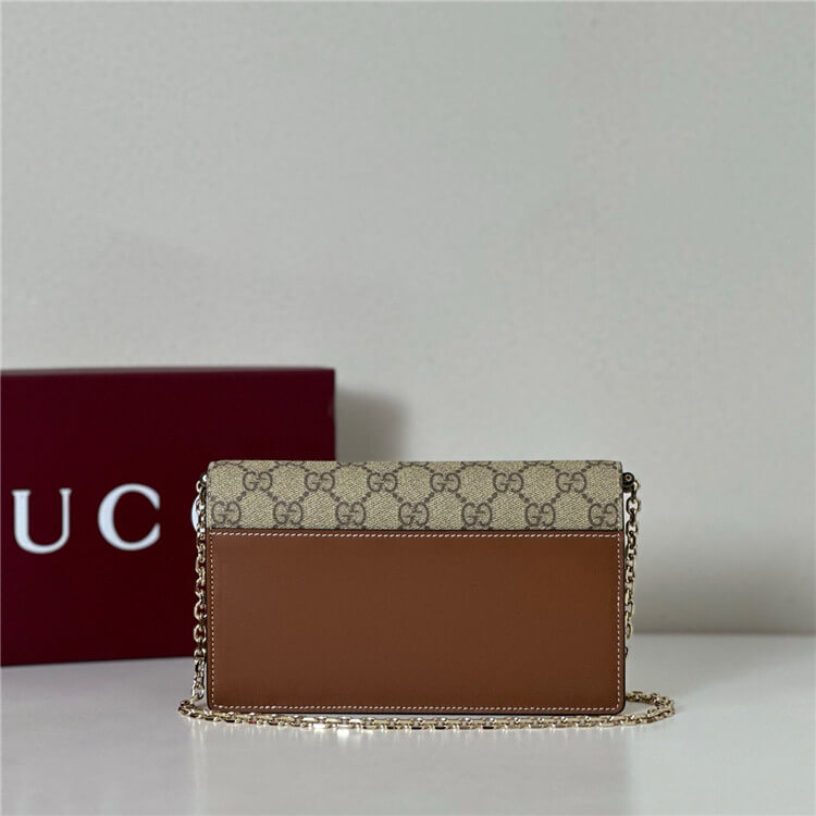 Replica Gucci GG Emblem Wallet On Chain 838151 AAEV2 2751 (4)