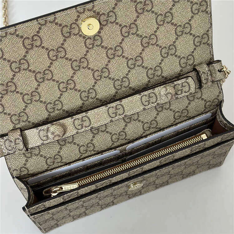 Replica Gucci GG Emblem Wallet On Chain 838151 AAEV2 2751 (5)