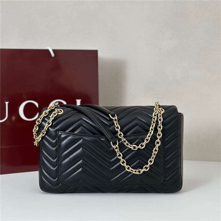 Replica Gucci GG Marmont Large Shoulder Bag 838985 AAE38 1000 (4)