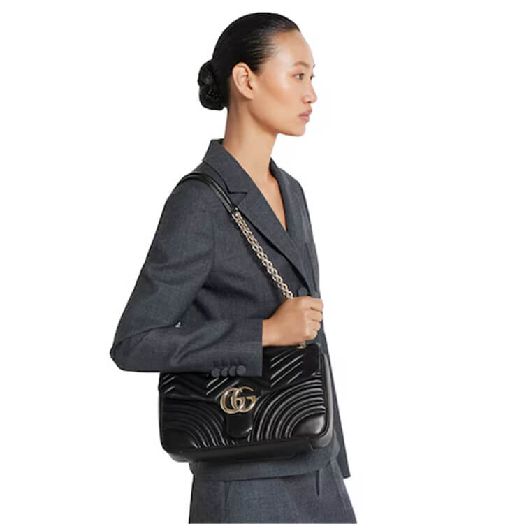 Replica Gucci GG Marmont Large Shoulder Bag 838985 AAE38 1000 (7)